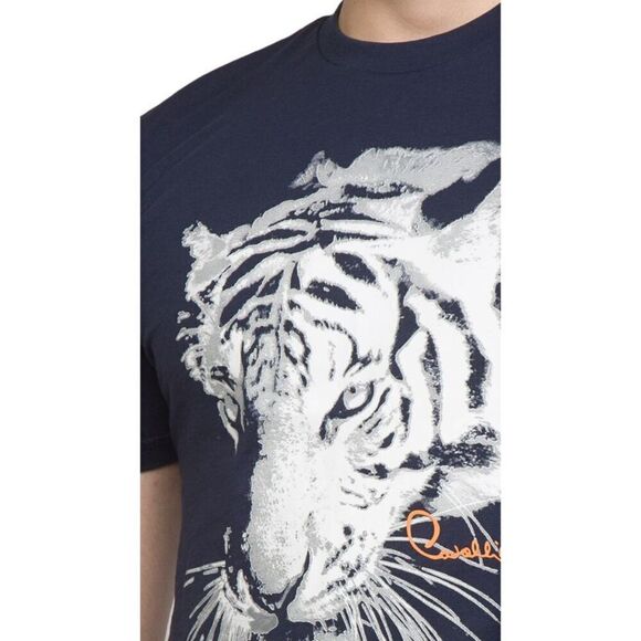Cavalli Class  Tiger Head Signature Fashion T-Shirt - - Picture 5 of 5